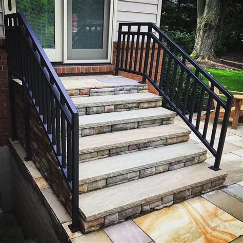 Outdoor Handrails For Concrete Steps Best Choice Exterior Stair