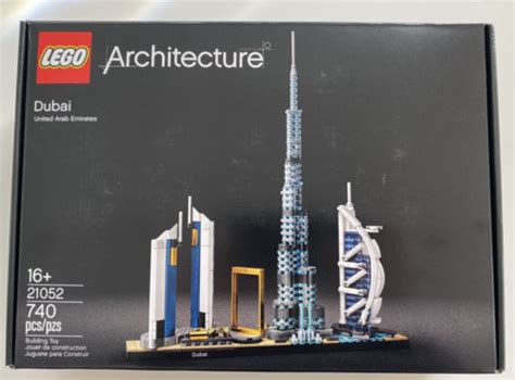 Lego Architecture Dubai 21052 Building Kit 740 Pcs Retired Set