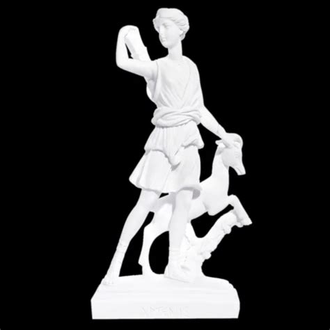 Artemis Statue Diana Of Versailles Alabaster Sculpture Greek Goddess Of Hunt Picclick