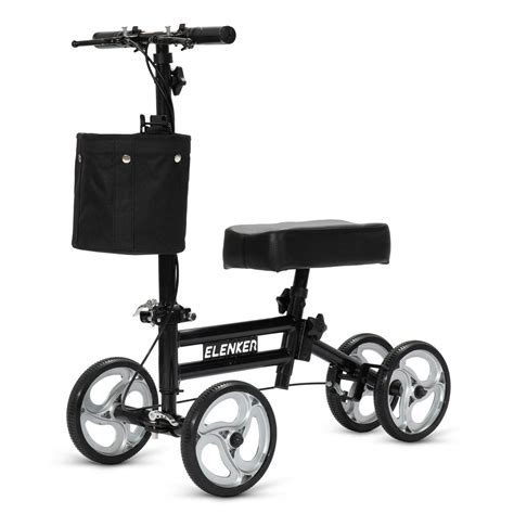 Elenker Adjustable Steerable Knee Scooter For Foot Injuries Ankles