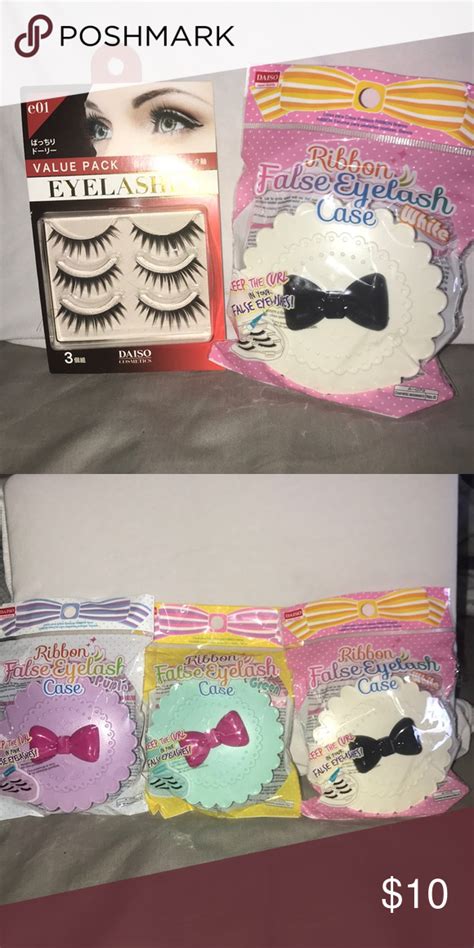 I was first introduced to lash strips when i started competing in beauty pageants at the age of 16. False Eyelash Cases & 3 pk Daiso Lashes | Eyelash case ...