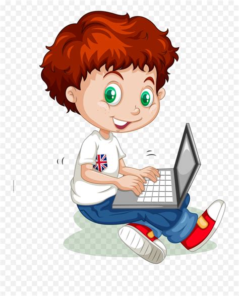 Cartoon Child - Vector Cartoon Boy Learning Png Download Cartoon Kid On