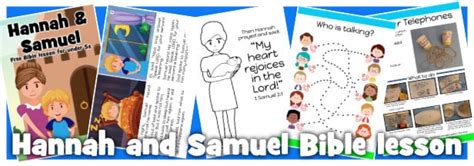 Hannah And Samuel Free Childrens Bible Lesson Trueway Kids
