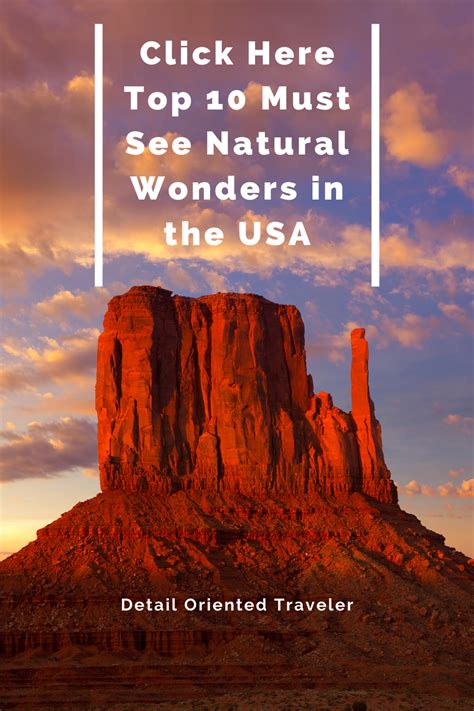 Top Must See Natural Wonders In The USA Natural Wonders United States Travel Destinations