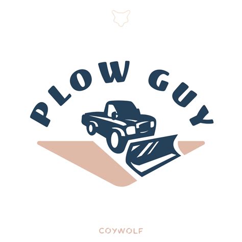 For Sale Plow Guy Snowplow Logo Design Logo Cowboy