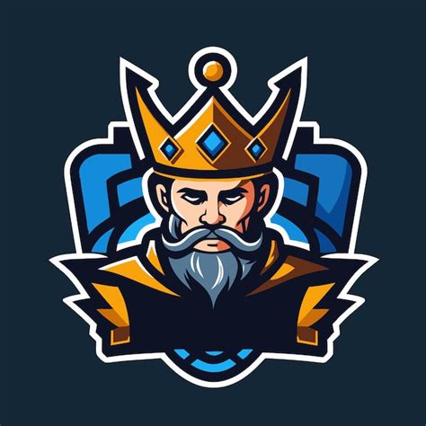 Premium Vector King With Beard And Crown Vector Illustration For Your