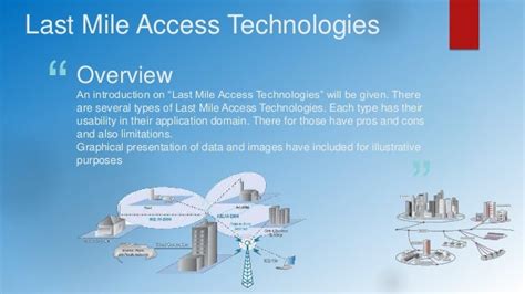 Last Mile Access Technologies