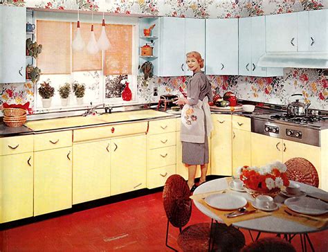 Vintage 60s kitchen cabinet 50s unusual. 30 Vintage Kitchens from Atomic Age to Disco Era - Flashbak