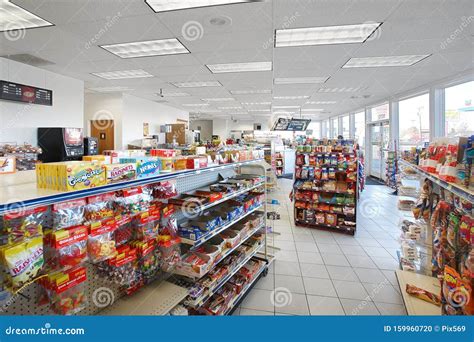 The Interior Of A Modern Convenience Store Editorial Image Image Of