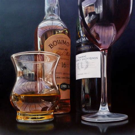 Chris Morgan The Art Of Realism Whiskey And Wine