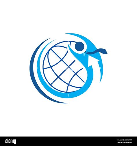 Job Recruitment Logo Vector Global Abstract Businessman Graphic Design