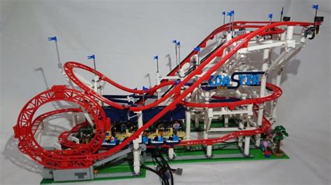 Das Ist Der Perfekte Lego Achterbahn Looping Zusammengebaut