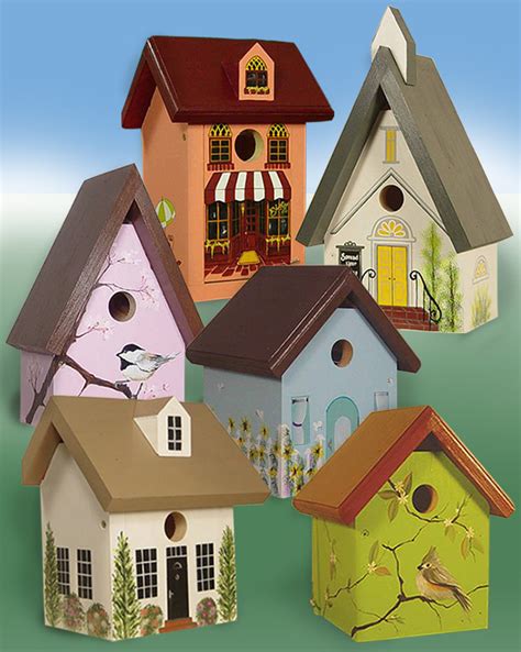 The Backyard Naturalists Wild Bird Houses Hand Painted Made In Usa