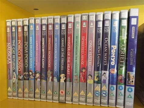 Already this list is in the pretty good category with 20 films to go. Studio Ghibli DVD Collection | in Dunfermline, Fife | Gumtree