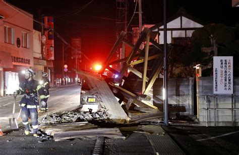 In Pictures Strong Quake Off Japans Fukushima Earthquakes News Al