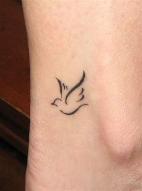 Browse the user profile and get inspired. Small and simple dove tattoo | Tattoos | Pinterest