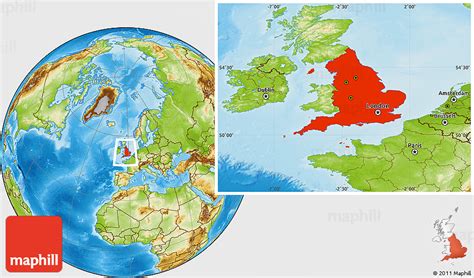 World Map Showing England United States Map