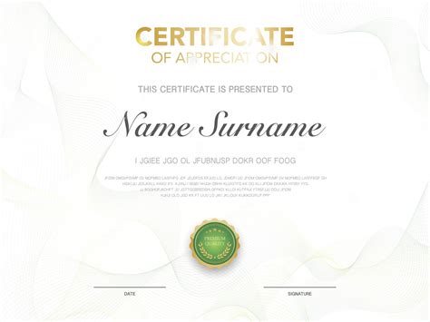 Modèle De Certificat De Diplôme Couleur Noir Et Or Avec Image