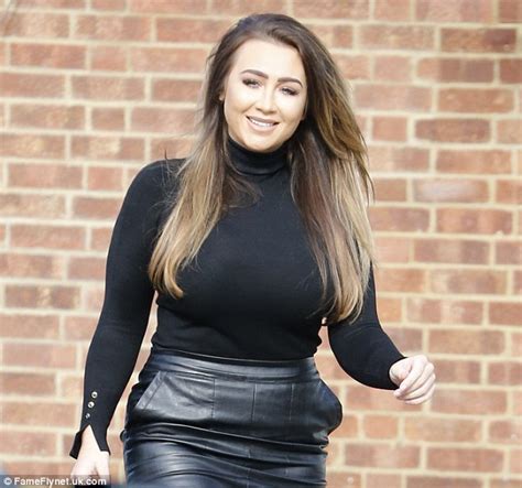 Towies Lauren Goodger Showcases Her Curves In Leather Skirt As She Returns To Show Daily Mail