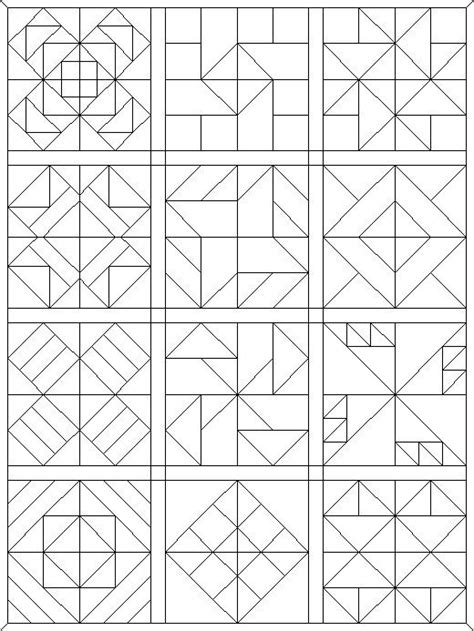 Freedom Quilt Coloring Page