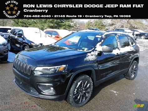 2021 Jeep Cherokee Latitude Lux 4x4 In Diamond Black Crystal Pearl For