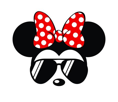 Minnie Cool Sunglasses Mickey Sunglasses Disney Svg For Etsy