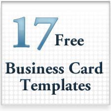 Lots of card templates to customise. Free Printable Business Card Templates - Free Printable ...