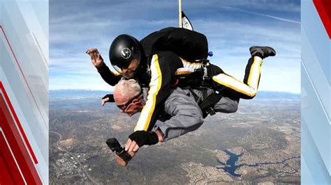Double Amputee Veteran Celebrates 90th Birthday By Skydiving