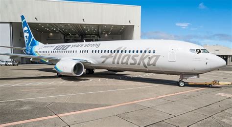 Alaska Airlines Unveils Boeing 737 With 100th Anniversary Livery