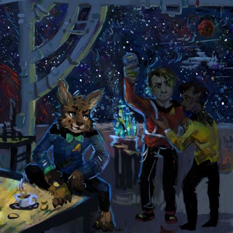 Sketch Star Trek Fanart Furry Commission Lynx 04 By Vollmondgrinsekatze