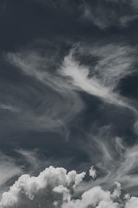 Grayscale Photo Of Clouds · Free Stock Photo
