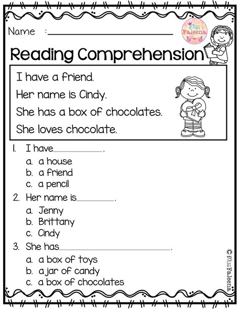 Reading Practice Worksheets For Kindergarten Printable Kindergarten