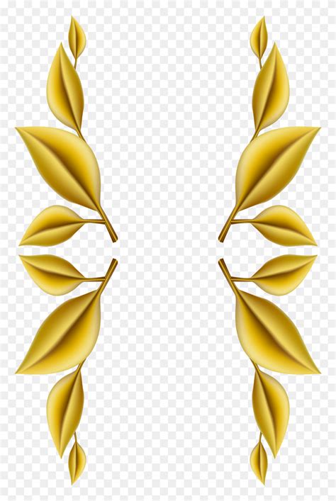 Gold Leaf Border Clip Art