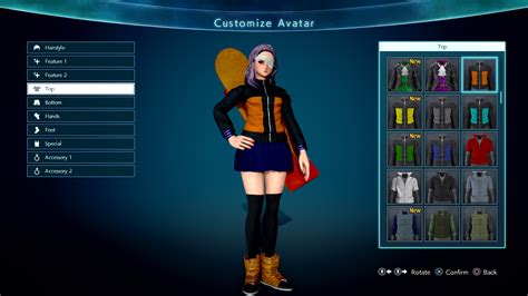 Jump Force Avatar Customization Screen 1