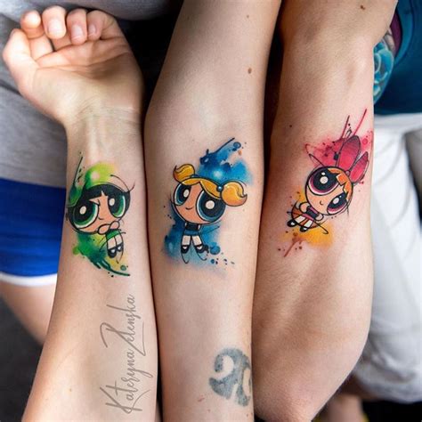 Powerpuff Girls Tattoo Best Sibling Tattoo Design Ask Me