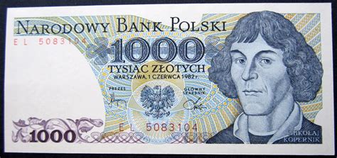 Nieruchomości, motoryzacja, komputery, meble, antyki, telefony. Banknot 1000 zł 1982 r. Seria EL 5083104 stan UNC - 7704488715 - oficjalne archiwum Allegro