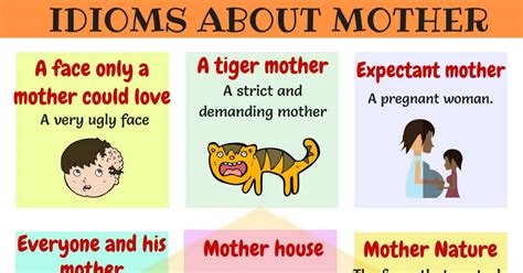 Mother Idioms 16 Useful Phrases And Idioms About Mothers • 7esl