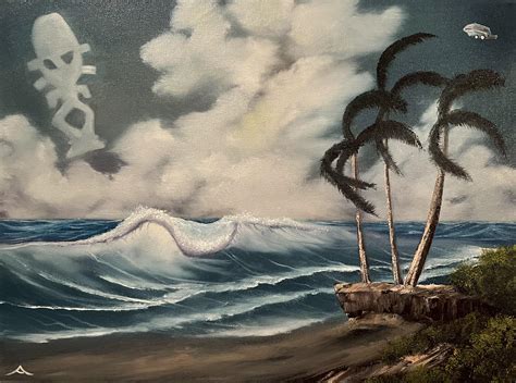Dreaming Of Jamaharon A Star Trek And Bob Ross Inspired Oil Painting