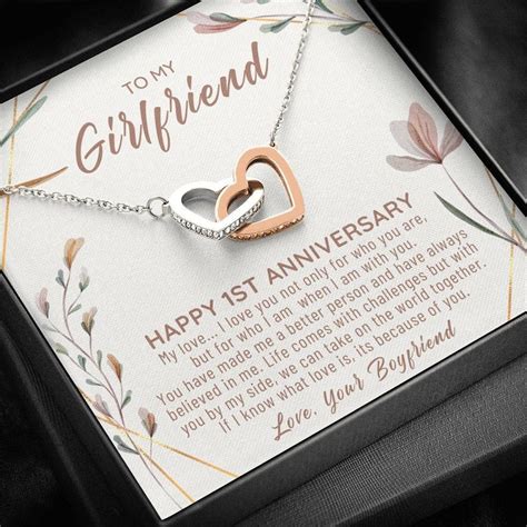 1st Anniversary T For Girlfriend 1 Year Anniversary T Etsy