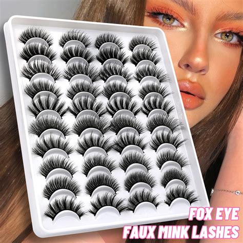 GROINNEYA Lashes 51020 Pairs 3D Faux Mink Lashes Natural False