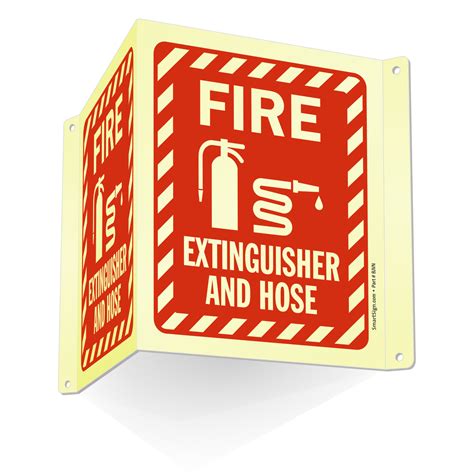 Projecting Fire Extinguisher Signs