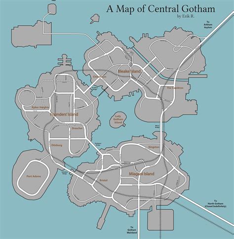 The game was released by warner bros. I made a street map of Central Gotham City from Arkham ...