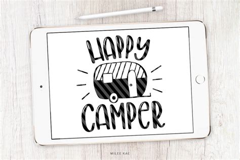 Happy Camper Svg Cutting File And Decal By Michelekae Thehungryjpeg