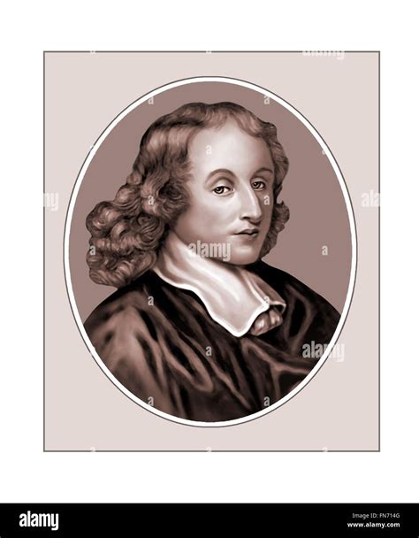 Blaise Pascal 1623 1662 Mathematician Portrait Stock Photo Alamy