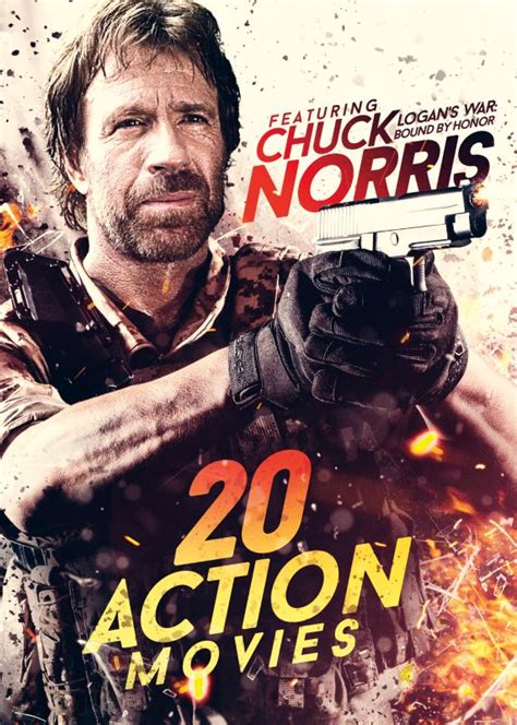 Best Buy 20 Action Movies Featuring Chuck Norris 4 Discs Dvd