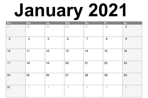 By the way, all our calendars are free to use. Blank January 2021 Calendar PDF, Word, Excel Template