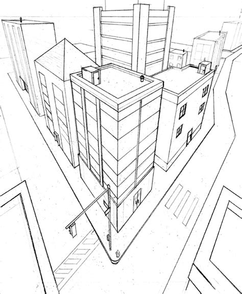 2 Point Perspective House Drawing At Getdrawings Free Download