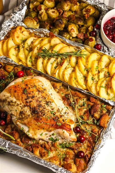 One Pan Turkey Dinner Dishes In Pan Spend With Pennies