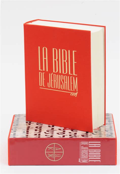 Bible De Jérusalem Major Toile Rouge Sous Coffret Editions Biblio