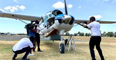 Commercial Pilot Filming Nanyuki Airfield